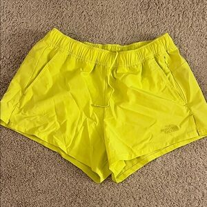 The North Face Women's Vibrant Yellow Athletic Shorts